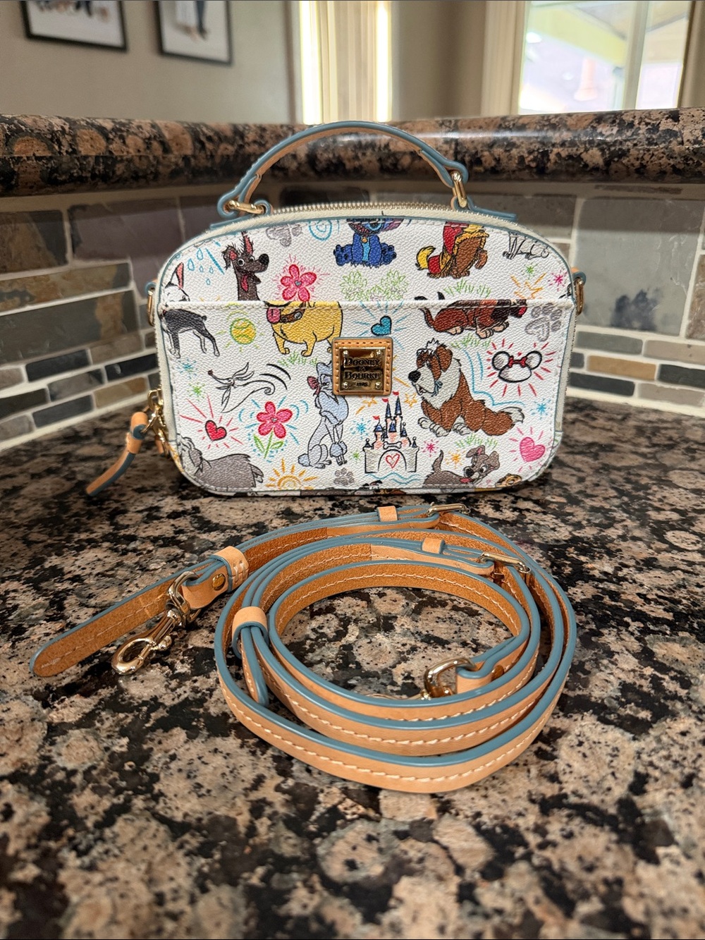 Dooney & Bourke ft Disney Dogs Sketch Ambler Crossbody Bag